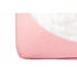 Fiki Miki Cearceaf cu elastic jerse din bumbac roz 120/60 cm