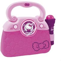 Geanta roz cu microfon si amplificator Hello Kitty