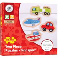 Puzzle - mijloace de transport (8 piese)