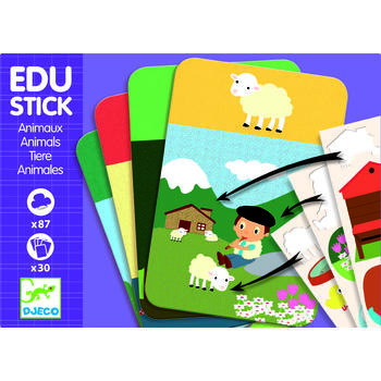 Djeco Edu-Stick Stickere educative cu Animale