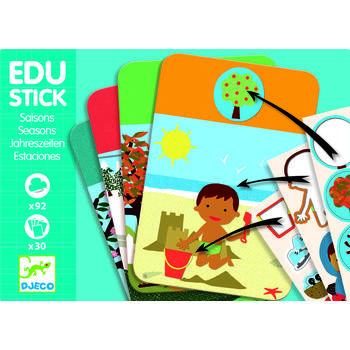 Djeco Edu-Stick Stickere educative cu Anotimpuri