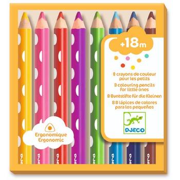 Djeco Creioane colorate pentru bebe