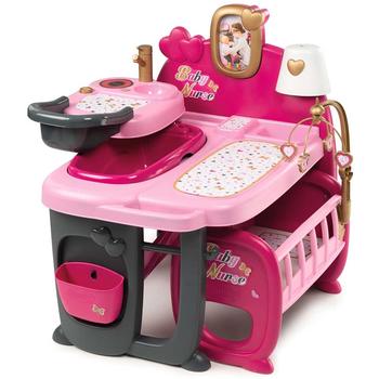 Smoby Centru de ingrijire pentru papusi Baby Nurse Doll`s Play Center cu 23 accesorii