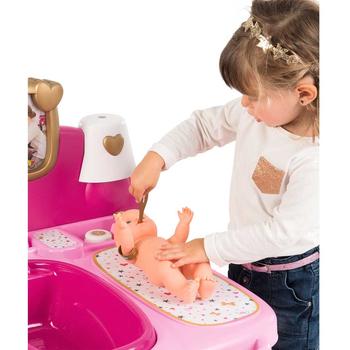 Smoby Centru de ingrijire pentru papusi Baby Nurse Doll`s Play Center cu 23 accesorii