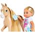 Papusa Simba Evi Love 12 cm Holiday Horse cu calut si accesorii