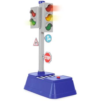 Set Dickie Toys Semafor City Traffic cu semne rutiere