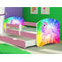 MyKids Patut Tineret Rainbow Unicorn cu Sertar si Saltea 140x70