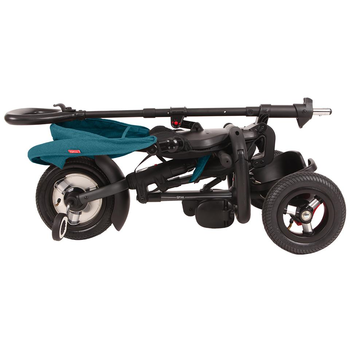 Tricicleta cu roti gonflabile de cauciuc Qplay Rito AIR Albastru Deschis