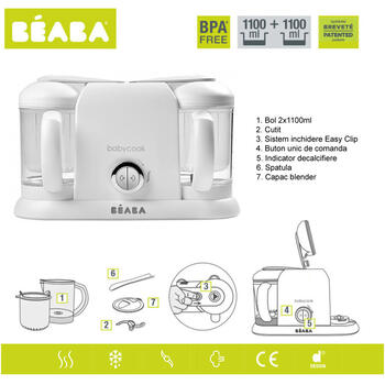 Beaba Robot Babycook Plus White Silver