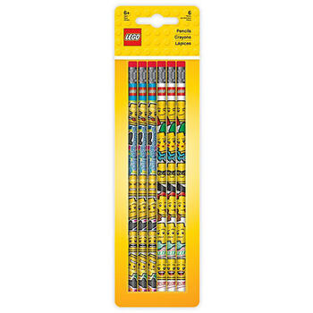 LEGO ® Set 6 creioane grafit cu radiera LEGO