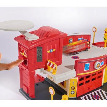Dickie Toys Pista de masini Fireman Sam Fire Rescue Center cu elicopter si accesorii