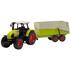 Tractor Dickie Toys Claas Ares cu remorca