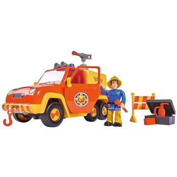 Simba Masina de pompieri Fireman Sam Venus cu remorca, figurina si accesorii