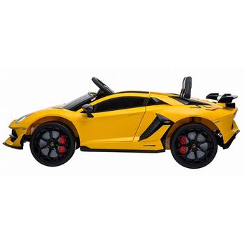 Chipolino Masinuta electrica Lamborghini Aventador SVJ yellow cu roti EVA