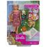 Barbie Set by Mattel Family papusa cu 4 catelusi si accesorii