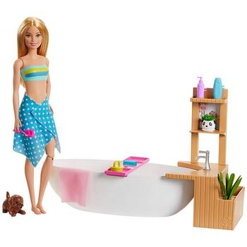 Barbie Set by Mattel Wellness and Fitness, papusa cu cada
