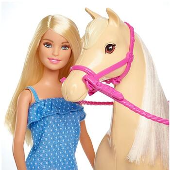 Barbie Set by Mattel Family Pets papusa cu cal