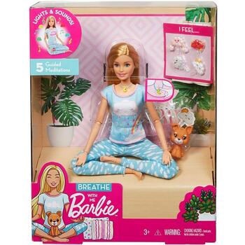 Barbie Set by Mattel Wellness and Fitness papusa mediteaza