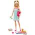 Barbie Set by Mattel Wellness and Fitness, papusa cu figurina si accesorii