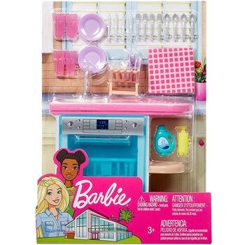Barbie Set by Mattel Estate, Masina de spalat vase cu accesorii