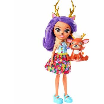 Enchantimals Papusa by Mattel, Danessa Deer cu figurina