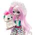 Enchantimals Papusa by Mattel, Sybill Snow Leopard cu figurina Flake