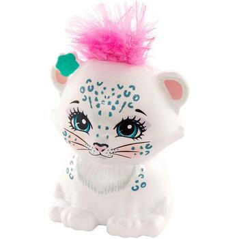 Enchantimals Papusa by Mattel, Sybill Snow Leopard cu figurina Flake