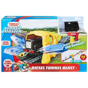 Fisher-Price Set by Mattel Thomas and Friends, Diesel Tunel Blast, sina cu locomotiva motorizata
