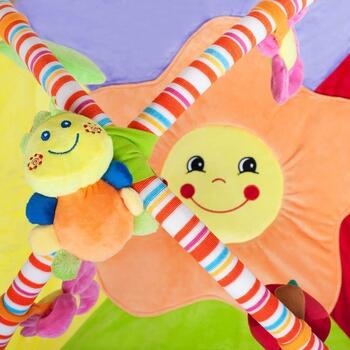 Saltea de joaca/somn PlayTo Miriapod - Multicolor