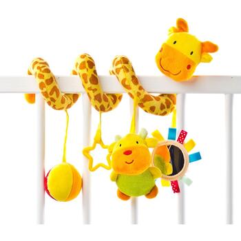 Spirala cu jucarii pentru patut/carucior Sensillo Giraffe - Multicolor