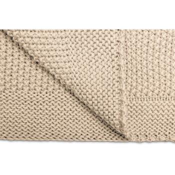 Paturica de bumbac tricotata Sensillo 100x80 cm Bej - Bej
