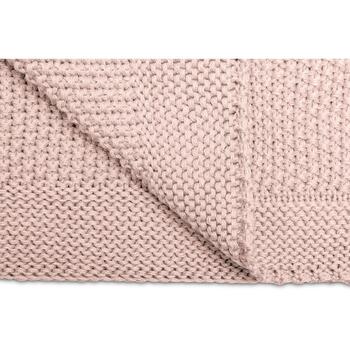 Paturica de bumbac tricotata Sensillo 100x80 cm Roz - Roz