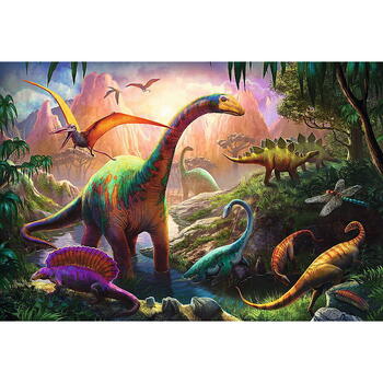 Puzzle Trefl 100 Pe Taramul Dinozaurilor