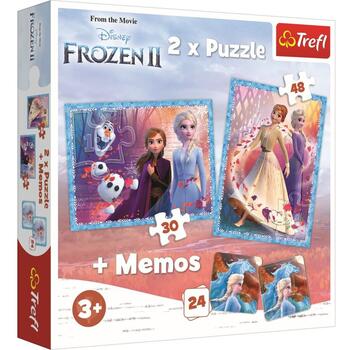 Puzzle Trefl 2in1 Memo Frozen2 Tinutul Misterios
