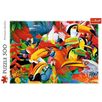 Puzzle Trefl 500 Pasari Colorate
