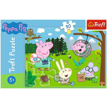 Puzzle Trefl 30 Peppa Pig In Drumetie