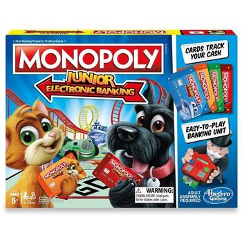 Hasbro Monopoly Junior Banca Electronica Limba Romana
