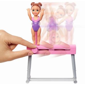 Mattel Papusa Barbie Blonda Cariera In Sport Antrenoare De Gimnastica