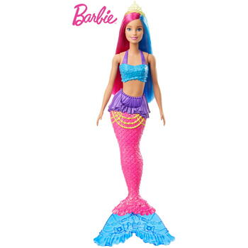Mattel Barbie Papusa Sirena Cu Coronita Verde