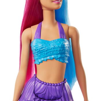Mattel Barbie Papusa Sirena Cu Coronita Verde