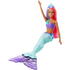 Mattel Barbie Papusa Sirena Cu Parul In Doua Culori