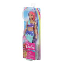 Barbie Papusa Sirena Cu Parul In Doua Culori
