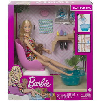 Mattel Barbie Set Cu Papusa La Salonul De Manichiura
