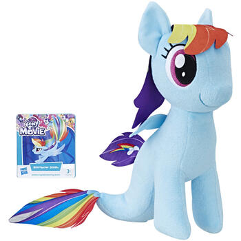 Hasbro Mlp Soft Plus 25cm Rainbow Dash Cu Codita De Sirena