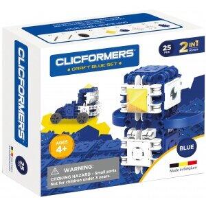 Clicstoys Set de construit Clicformers- Craft albastru, 25 de piese
