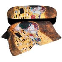 Etui cu textil si protectie ochelari, Klimt Sarutul