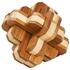 Fridolin Joc logic IQ din lemn bambus 3D Round Knot
