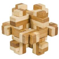 Joc logic IQ din lemn bambus in cutie metalica-10
