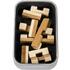 Fridolin Joc logic IQ din lemn bambus in cutie metalica-9