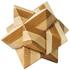 Fridolin Joc logic IQ din lemn bambus Star, cutie metal